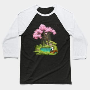 Panda in zen garden Baseball T-Shirt